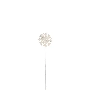 Adelöv White Snowflake Stick Decoration by Storefactory