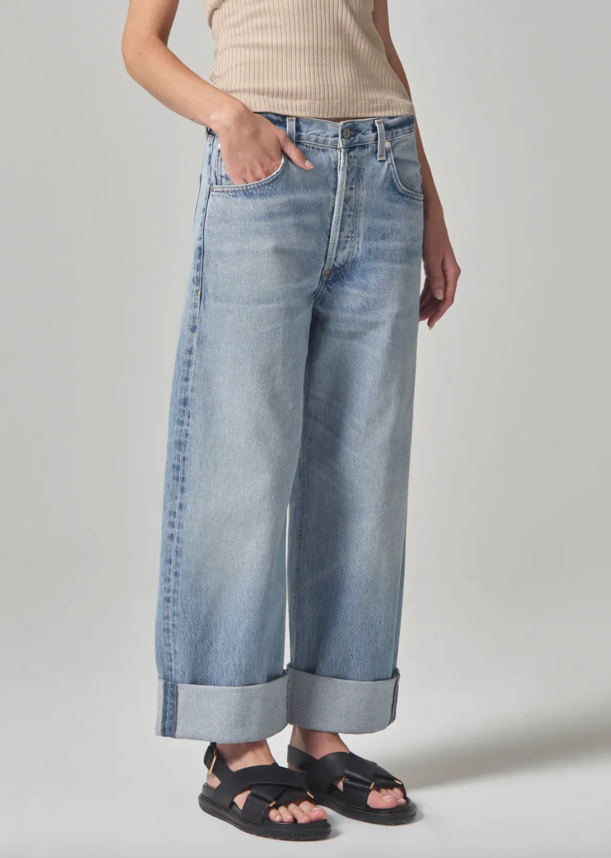 Ayla Baggy Gemini Cuffed Jeans