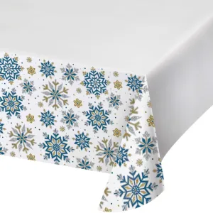 Bulk Whimsical Winter Paper Tablecover, Border Print (Case of 12)