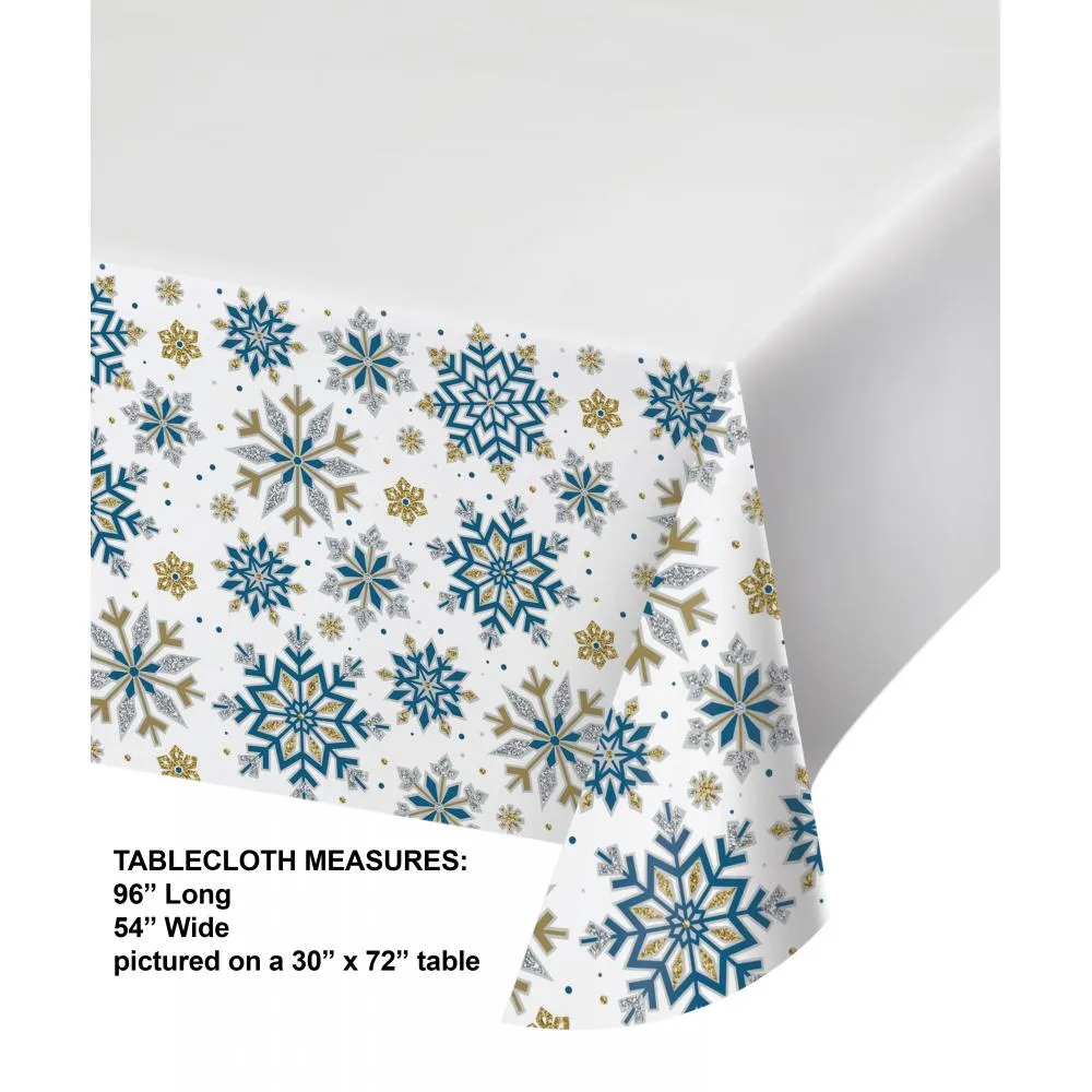 Bulk Whimsical Winter Paper Tablecover, Border Print (Case of 12)