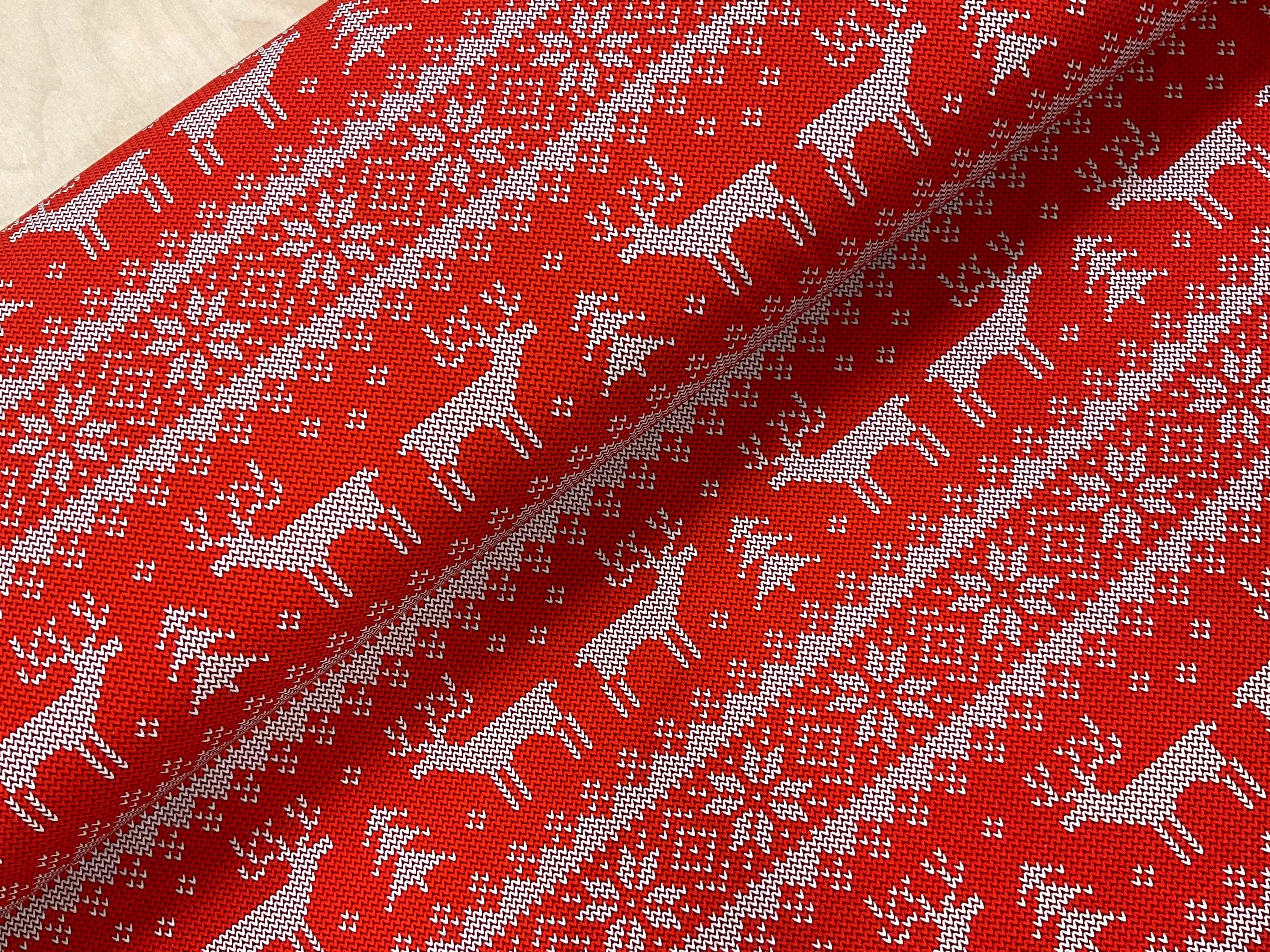 Fair Isle Red French Terry