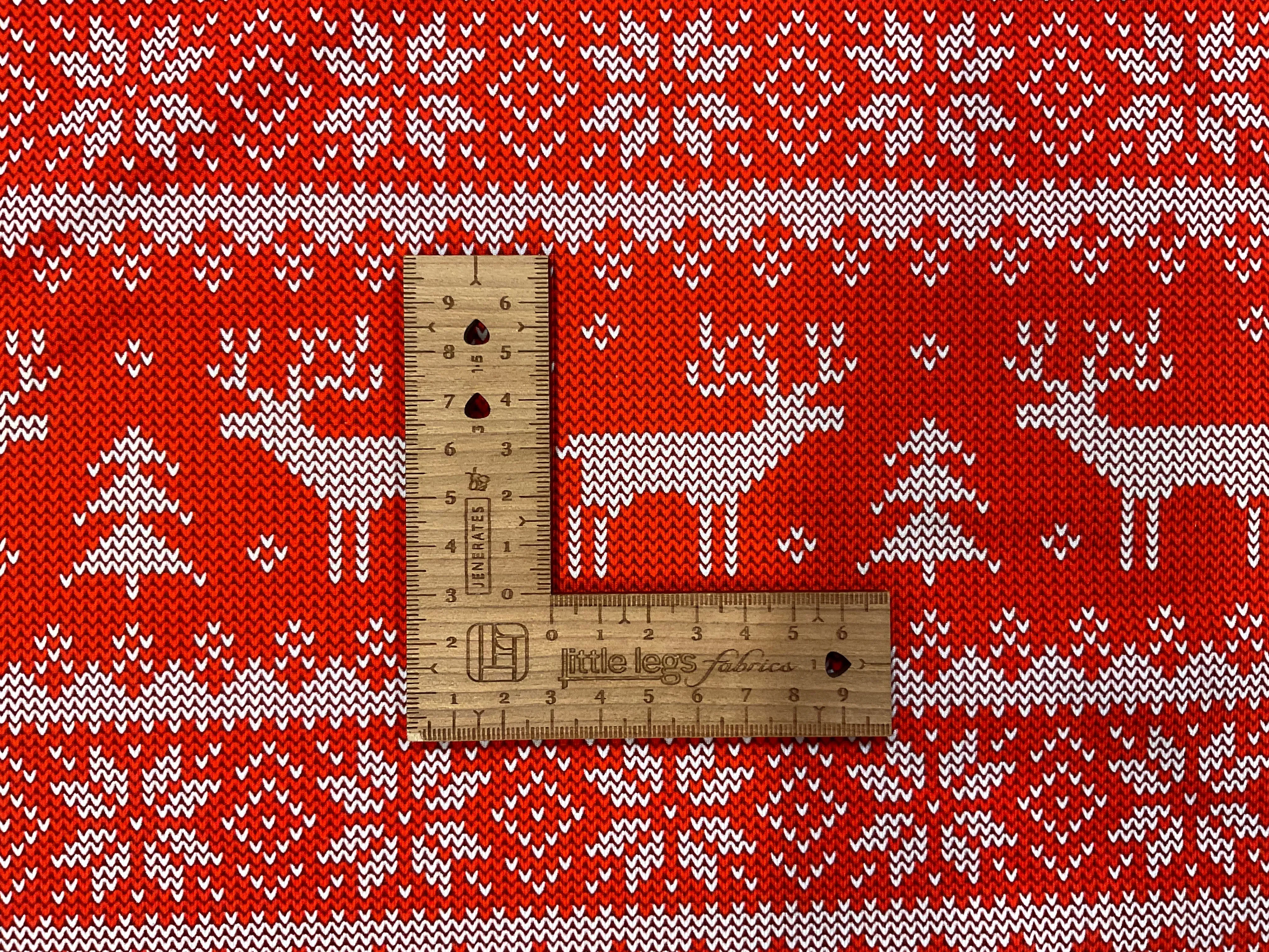 Fair Isle Red French Terry