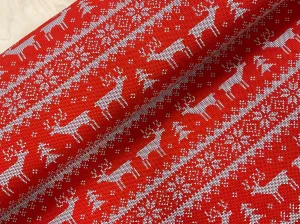 Fair Isle Red French Terry