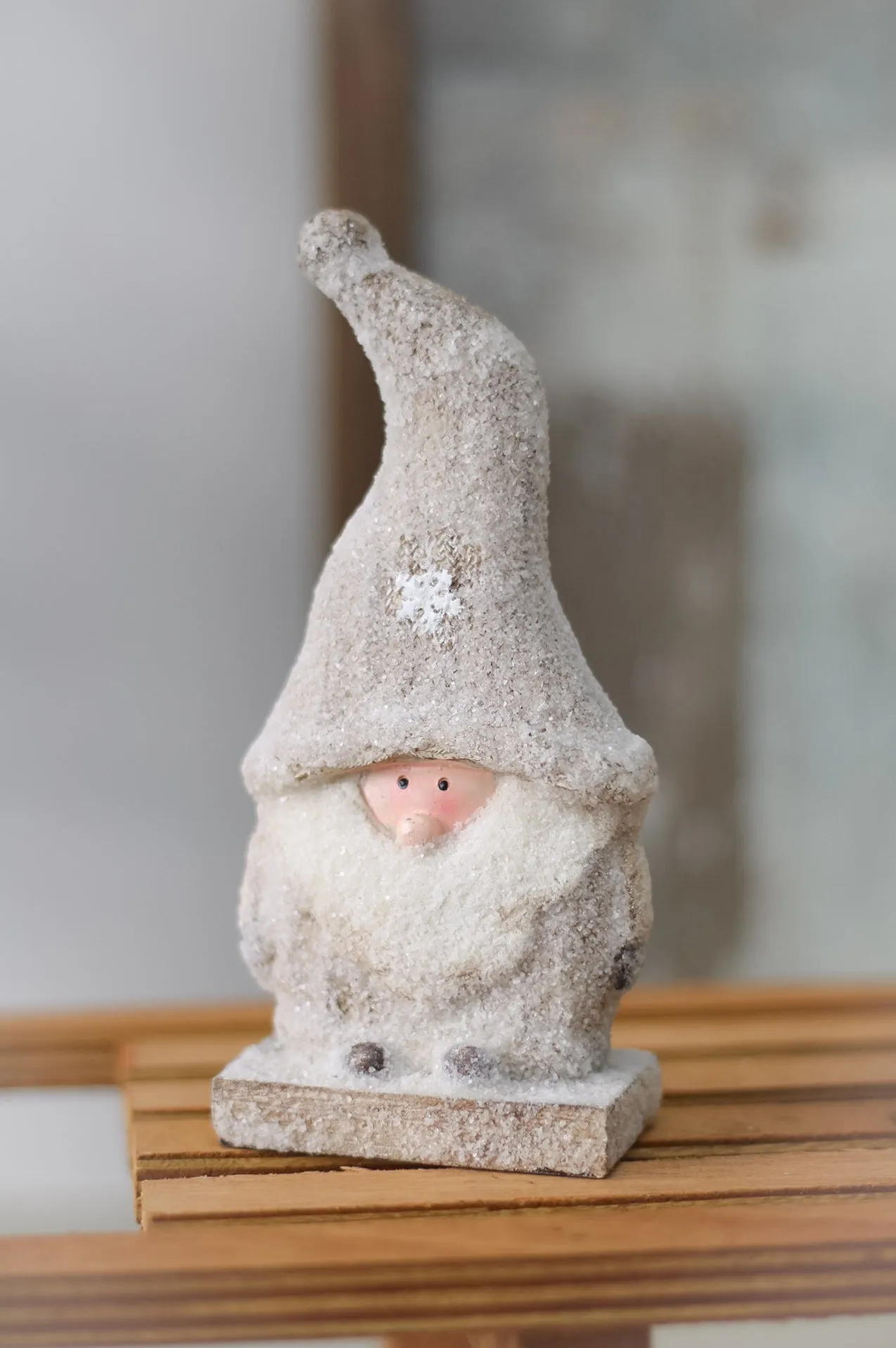 Frosted Santa Decoration