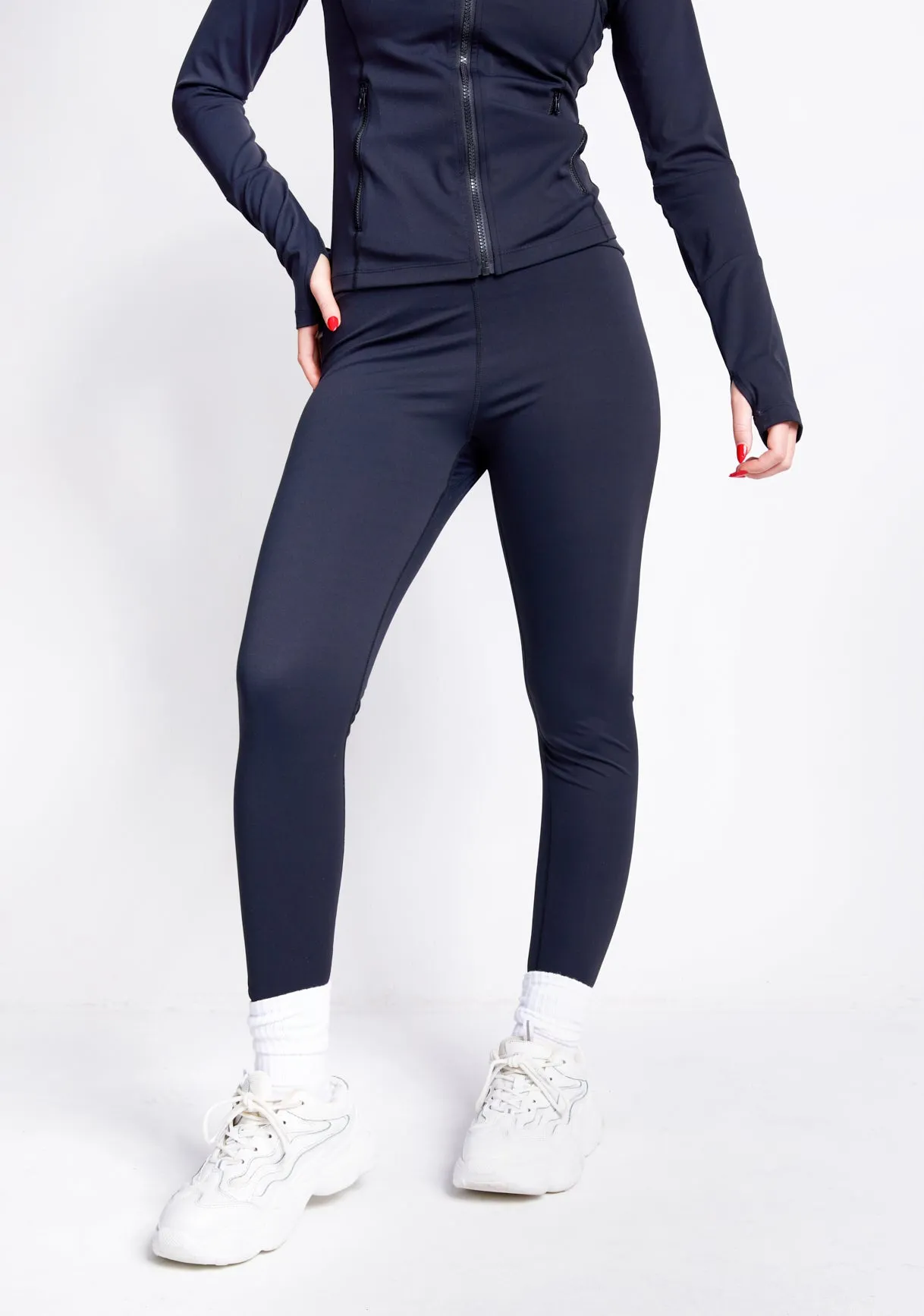 Lacey Black Active Ruched Bum Leggings