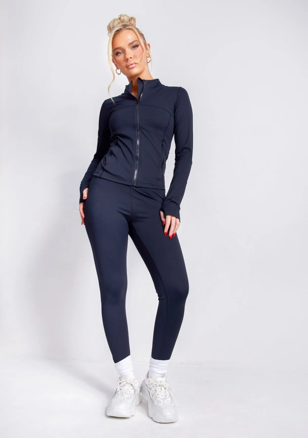 Lacey Black Active Ruched Bum Leggings