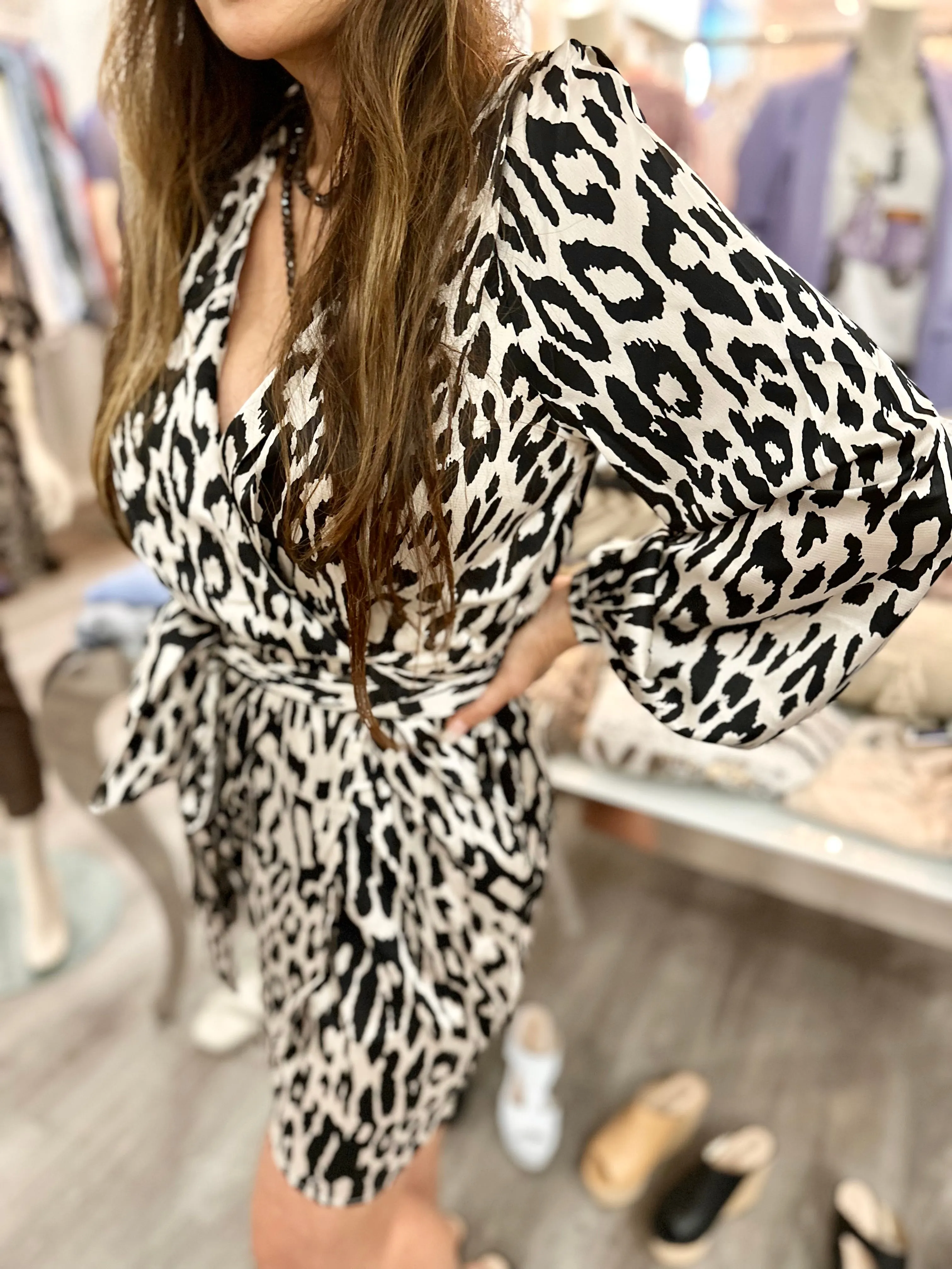 Leopard Wrap Dress