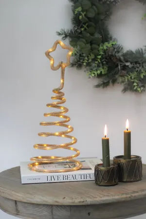 Neutral Rope Tree with Star and Lights
