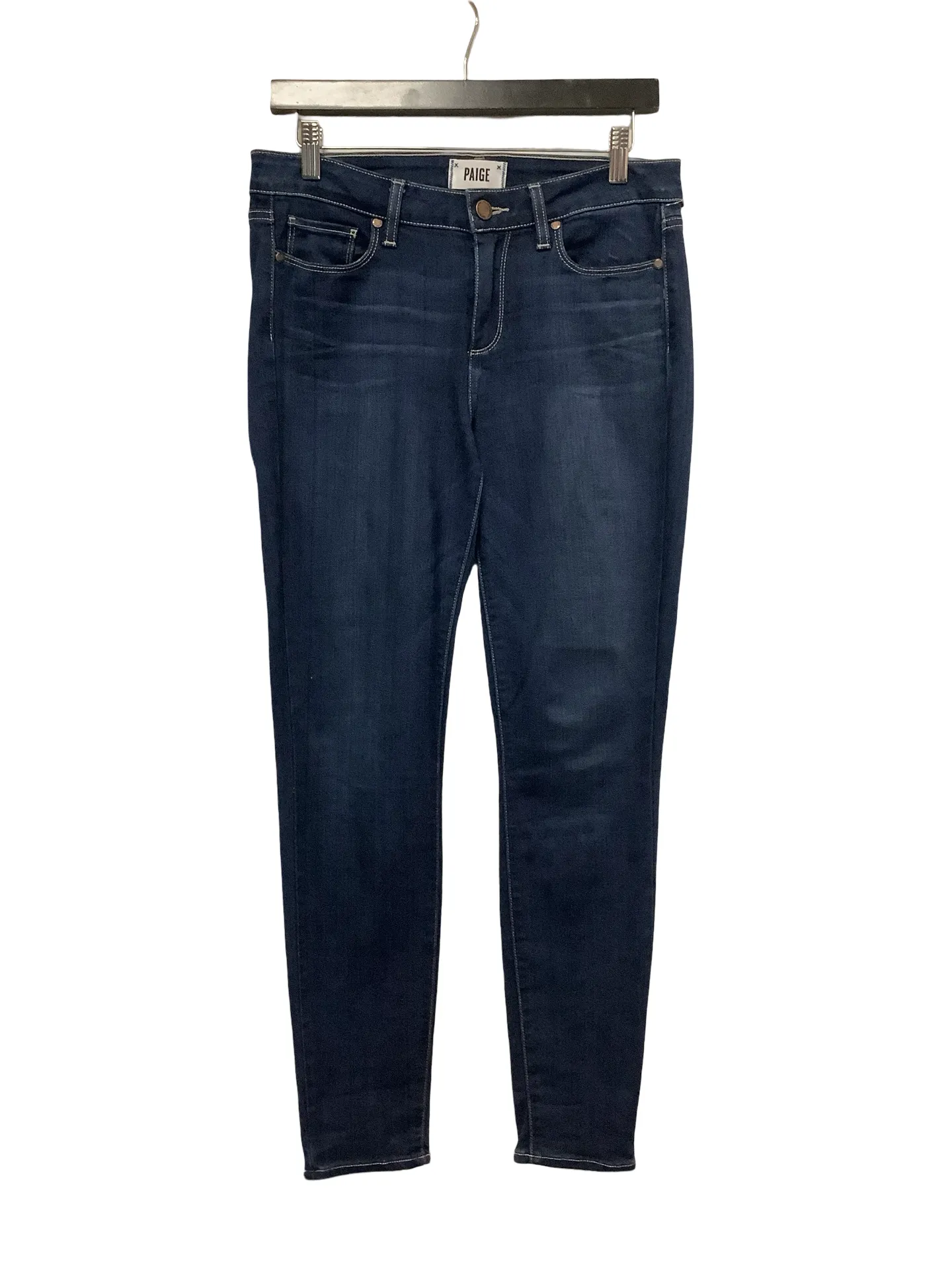 Paige Pant Jeans Mid Rise Straight Leg Size: L, 30, 10