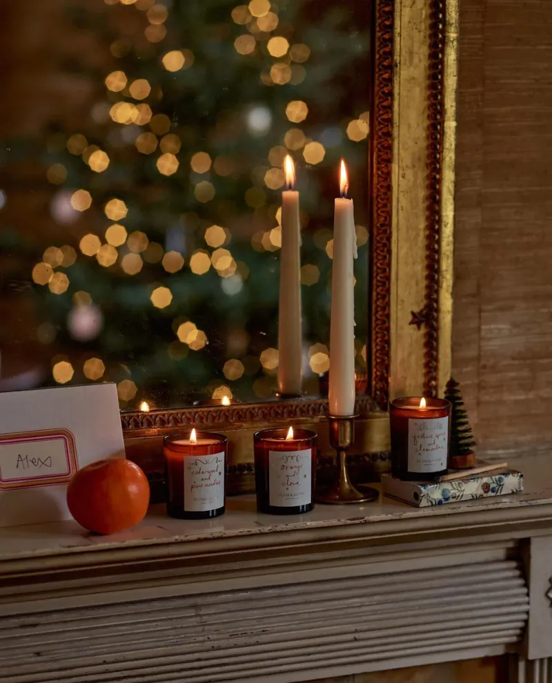 Plum and Ashby Festive Votive Set