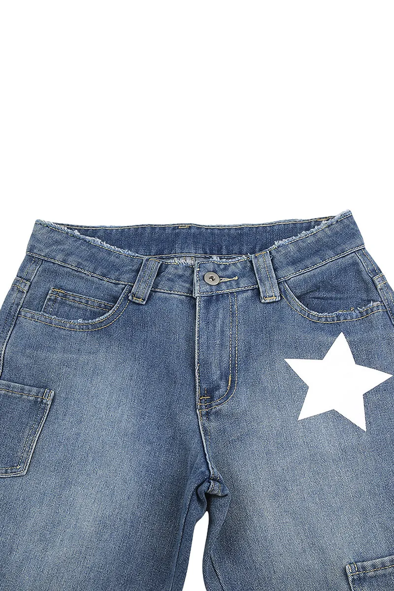 PT3092 Stars Denim Jeans Pant