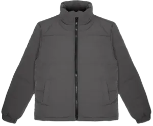 RICHIE LE NYLON PUFFER JACKET GREY - RLC-319