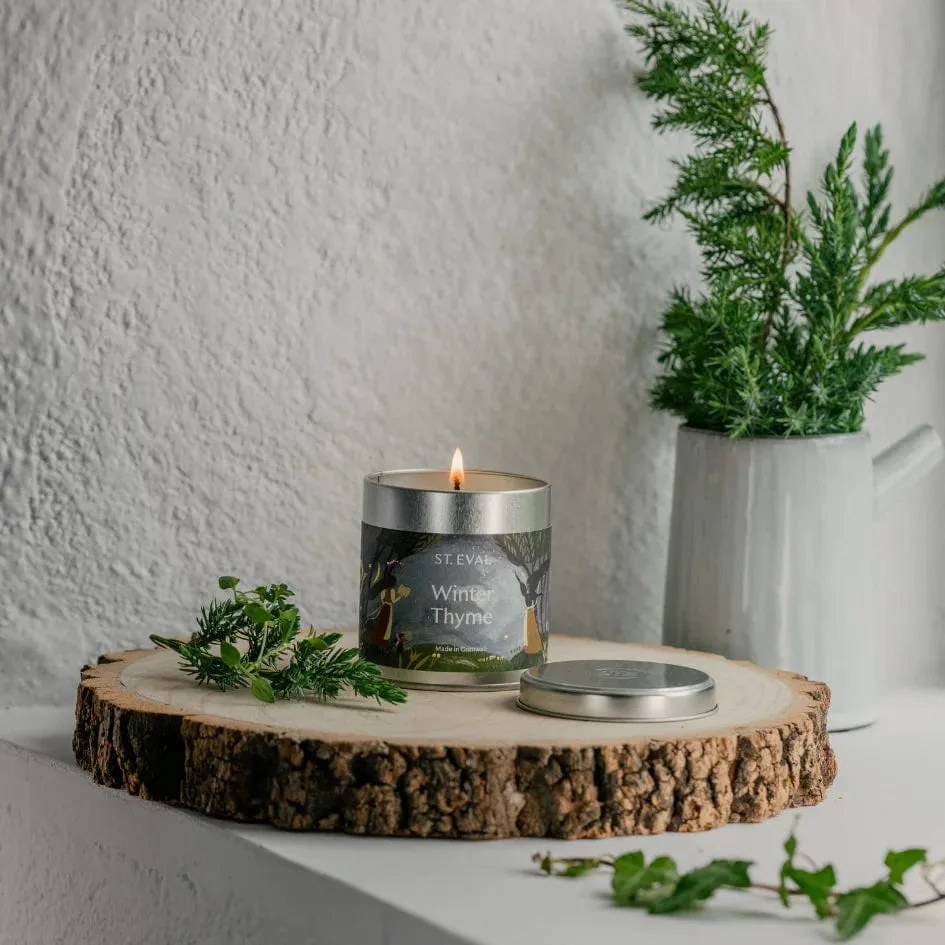 St Eval Christmas Winter Thyme Candle Tin