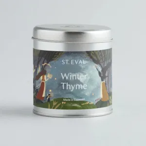 St Eval Christmas Winter Thyme Candle Tin