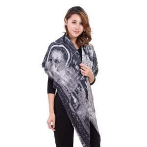 Winter Cotton Cashmere Women's Shawl