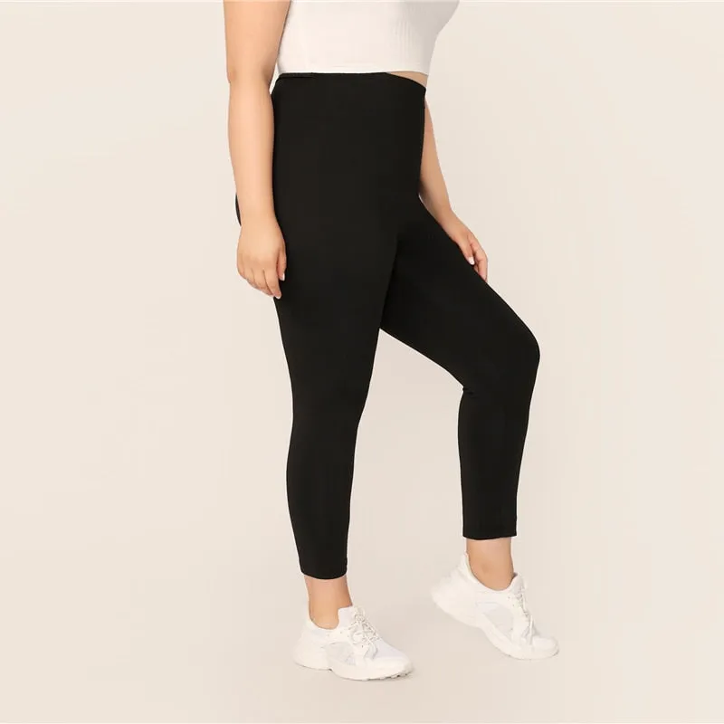 Women's Long Stretchy Leggings | Plus Size
