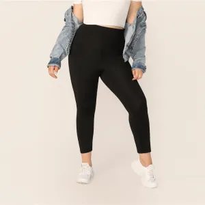 Women's Long Stretchy Leggings | Plus Size