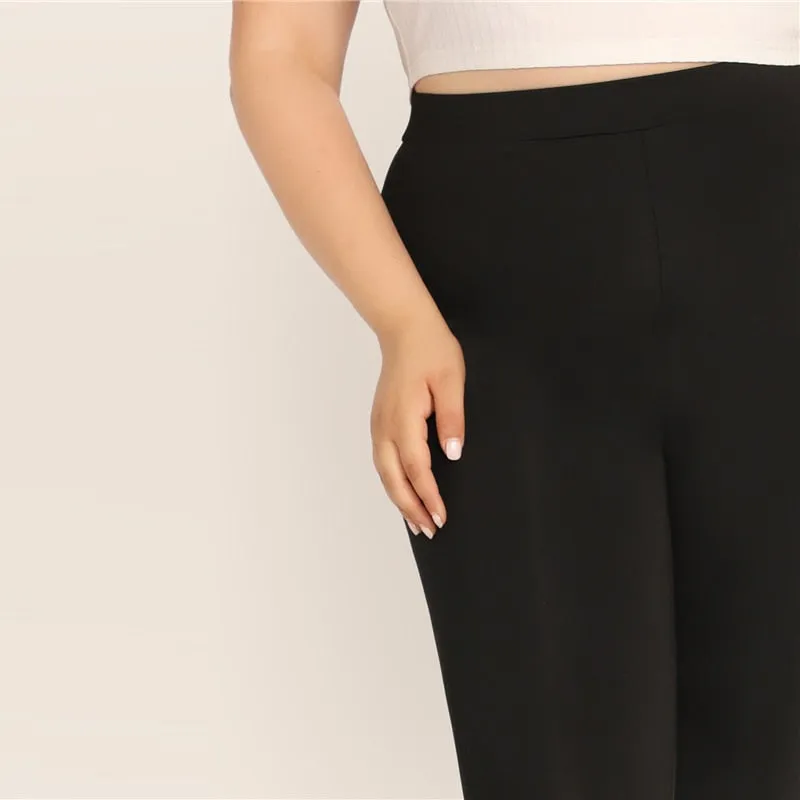 Women's Long Stretchy Leggings | Plus Size